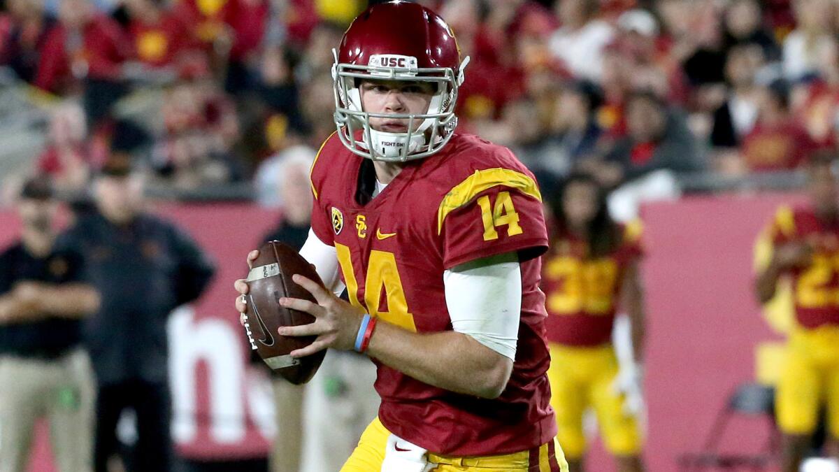 Sam Darnold's mobility has been a big benefit to USC's passing game and overall offensive attack.