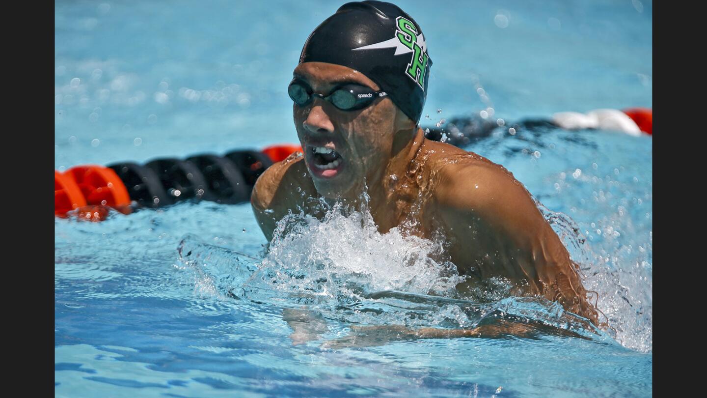 Sage Hill High School's Jason Schrieber participated in the Boys 100 yard breaststroke final at the 2017 CIF Southern Section Swimming and Diving Championships, Division 2 Finals at Riverside City College Aquatic Complex in Riverside on Saturday, May 13, 2017.