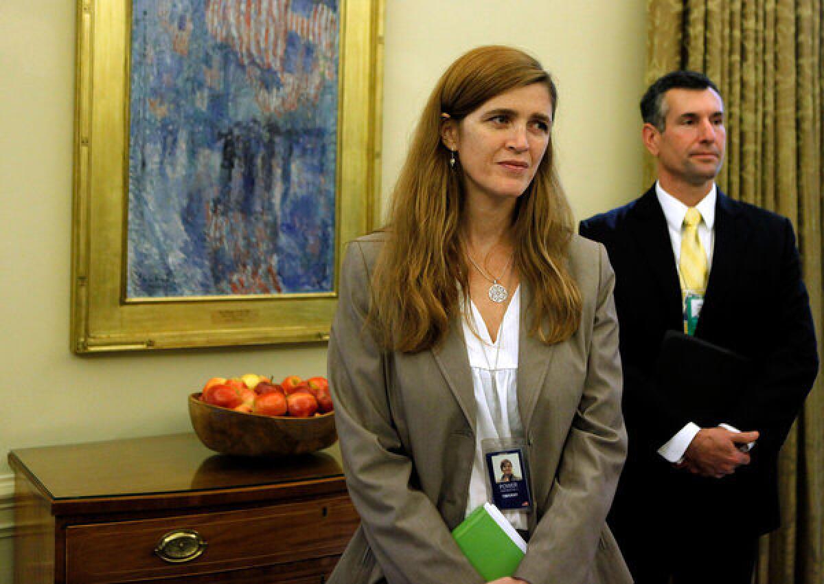 Samantha Power in the Oval Office in 2009.