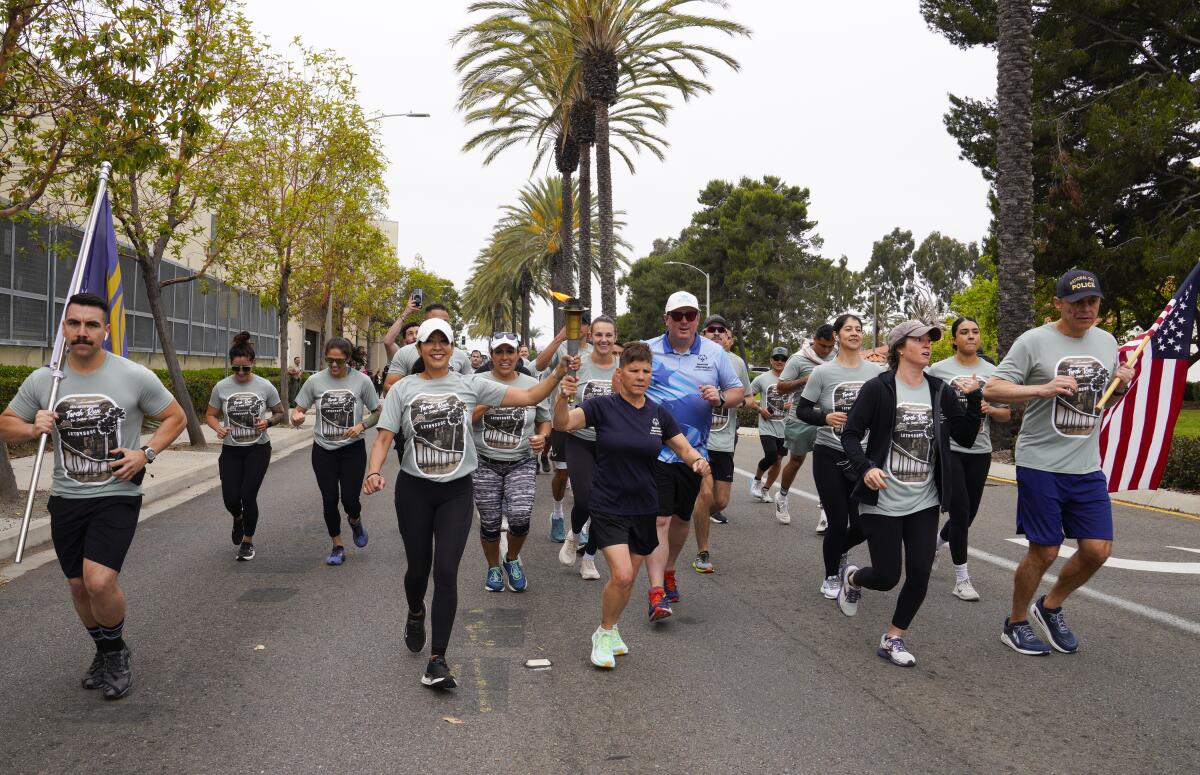 A handful of athletes along with supporters kicked off the Law Enforcement Torch Run on May 28, 2024, in Chula Vista.