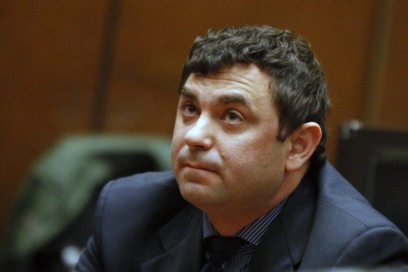 Charter school co-founder Yevgeny "Eugene" Selivanov, shown here at his trial, was sentenced Friday to four years, eight months in state prison.