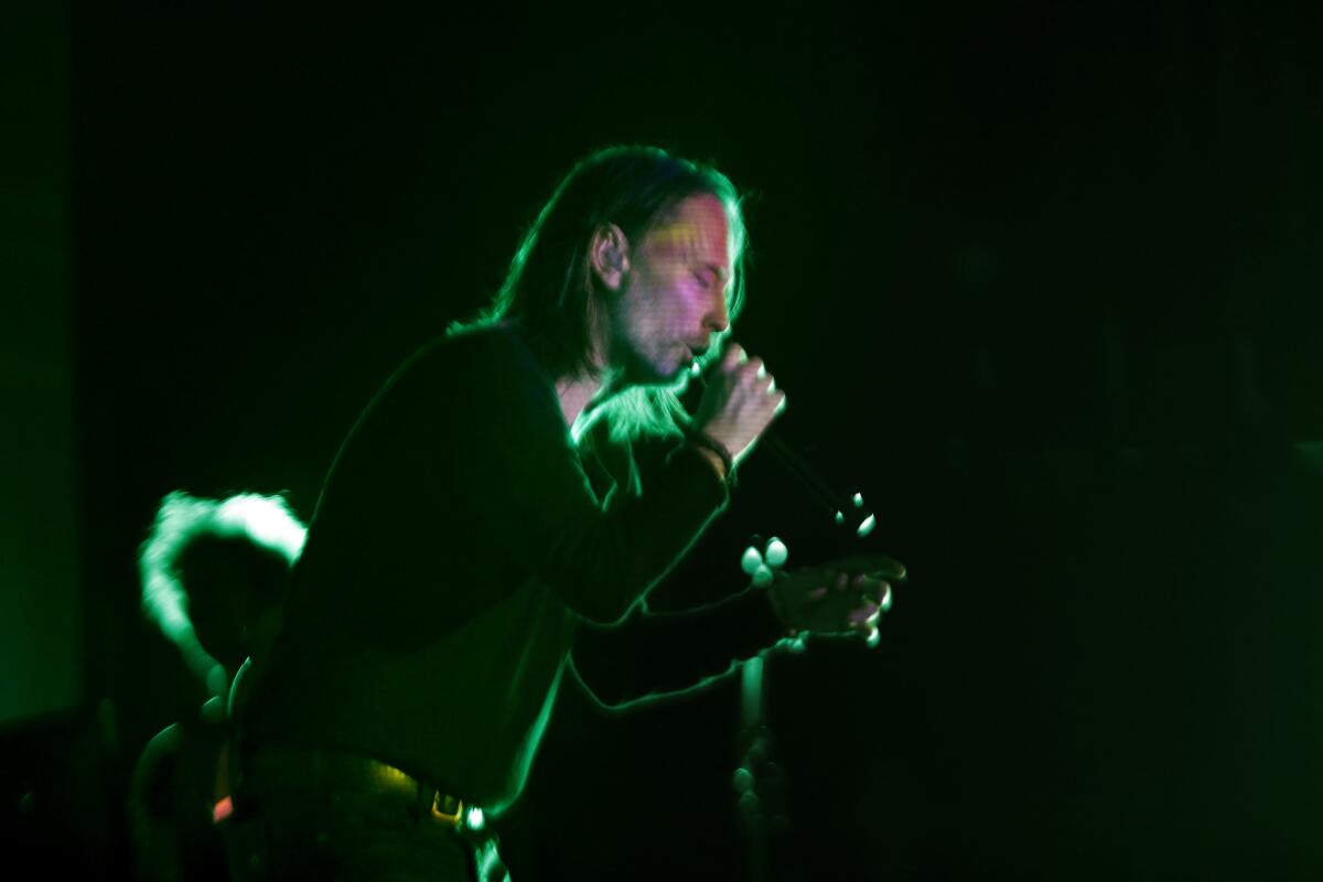 Thom Yorke performs Wednesday night at the Orpheum Theatre.