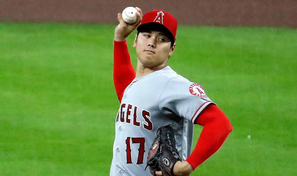 ANAHEIM, CA - JULY 14: Los Angeles Angels pitcher Shohei Ohtani (17) looks  on right before being removed from the MLB game between the Houston Astros  and the Los Angeles Angels of