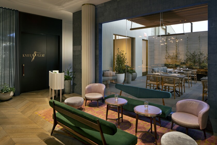 Knife Pleat is an elegant and approachable French restaurant in South Coast Plaza.