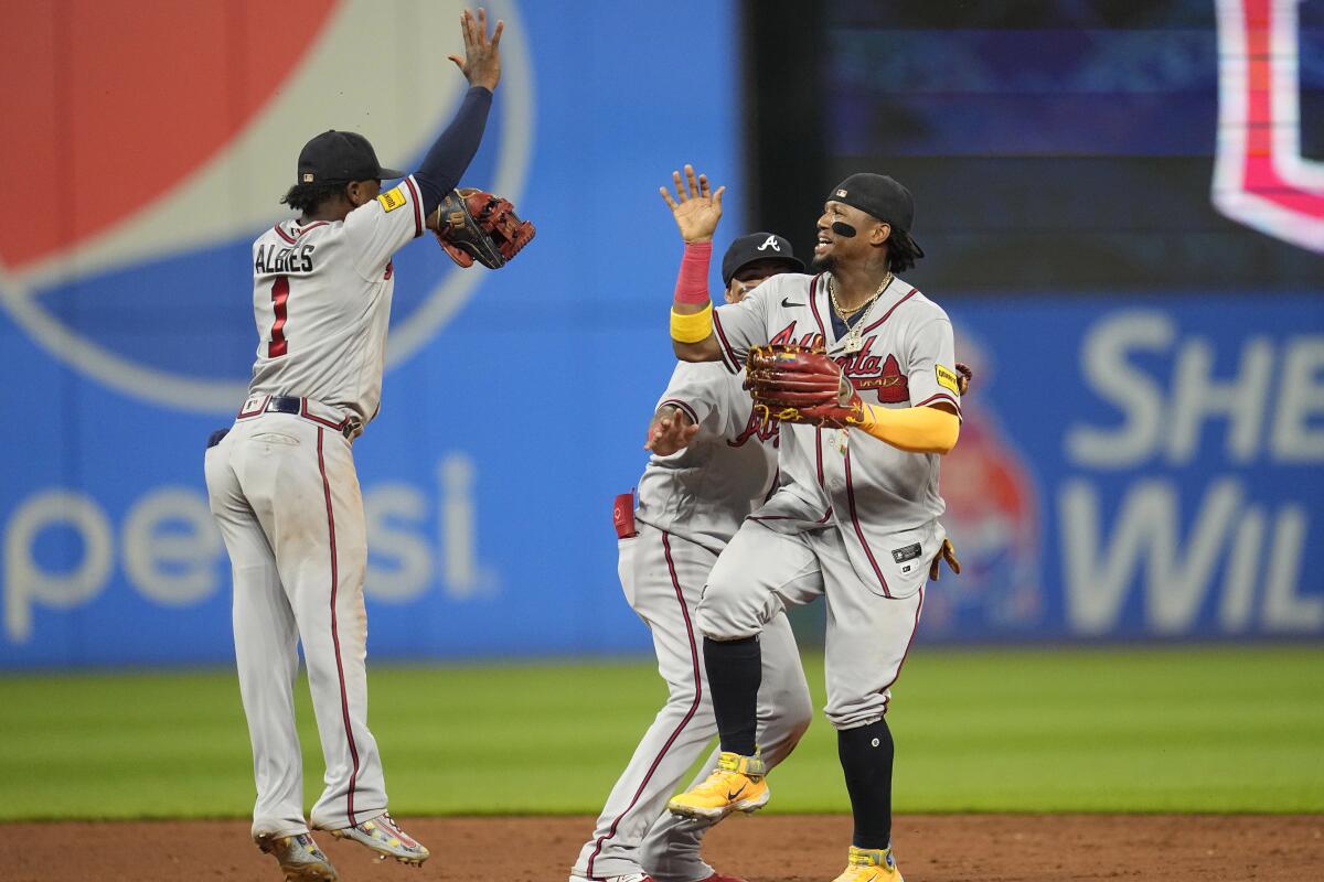 All-Stars Murphy, Olson homer as Braves bounce back from rare recent loss  to smash Guardians 8-1 - The San Diego Union-Tribune
