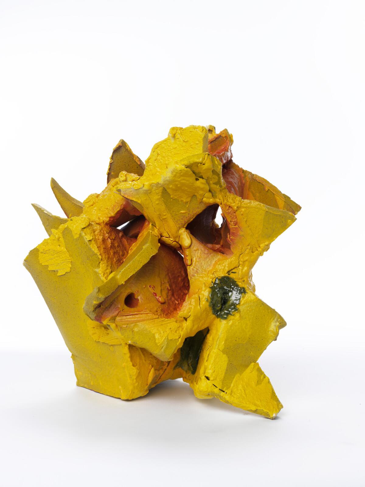 Lynda Benglis' “Querechos,” 2013. Glazed ceramic, 17 inches by 19 inches by 15 inches.