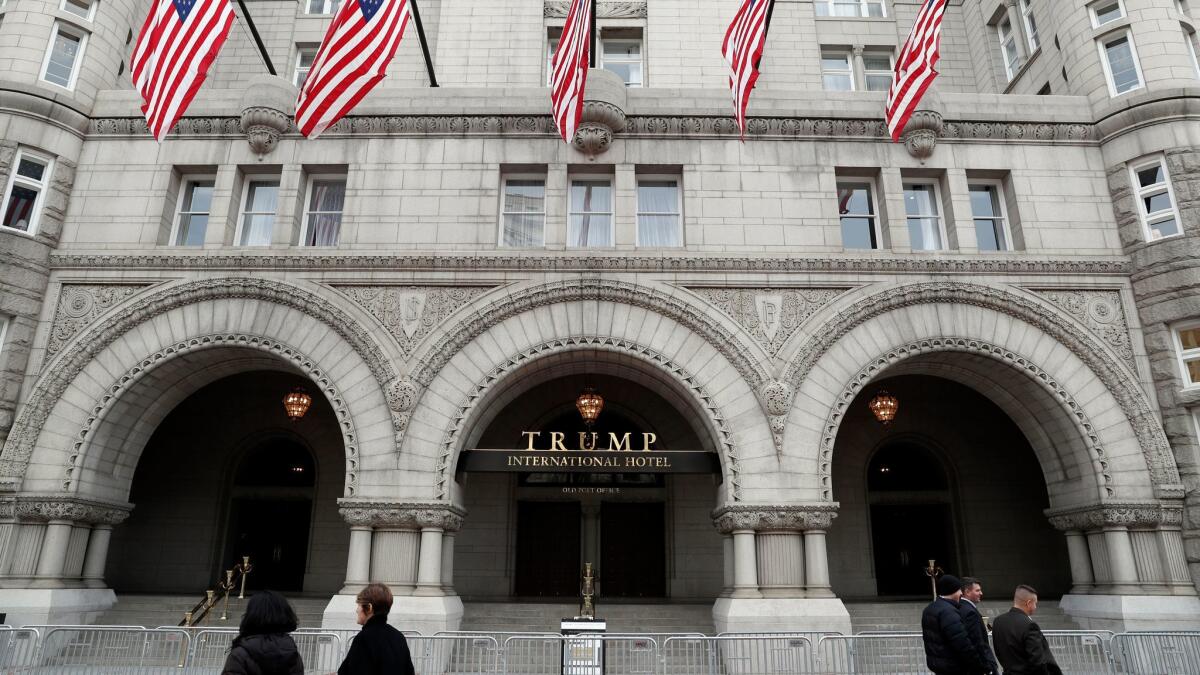 The Trump International Hotel in Washington.