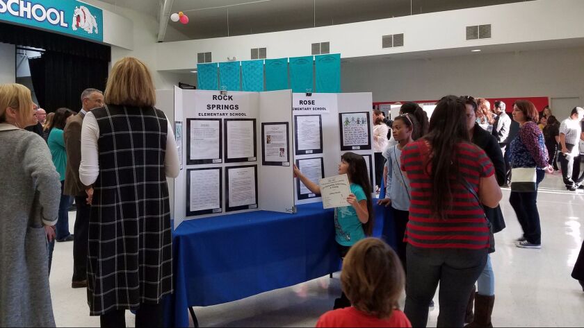 The Escondido Union School District held its annual Young Authors Celebration of Writing recently at Rincon Middle School.