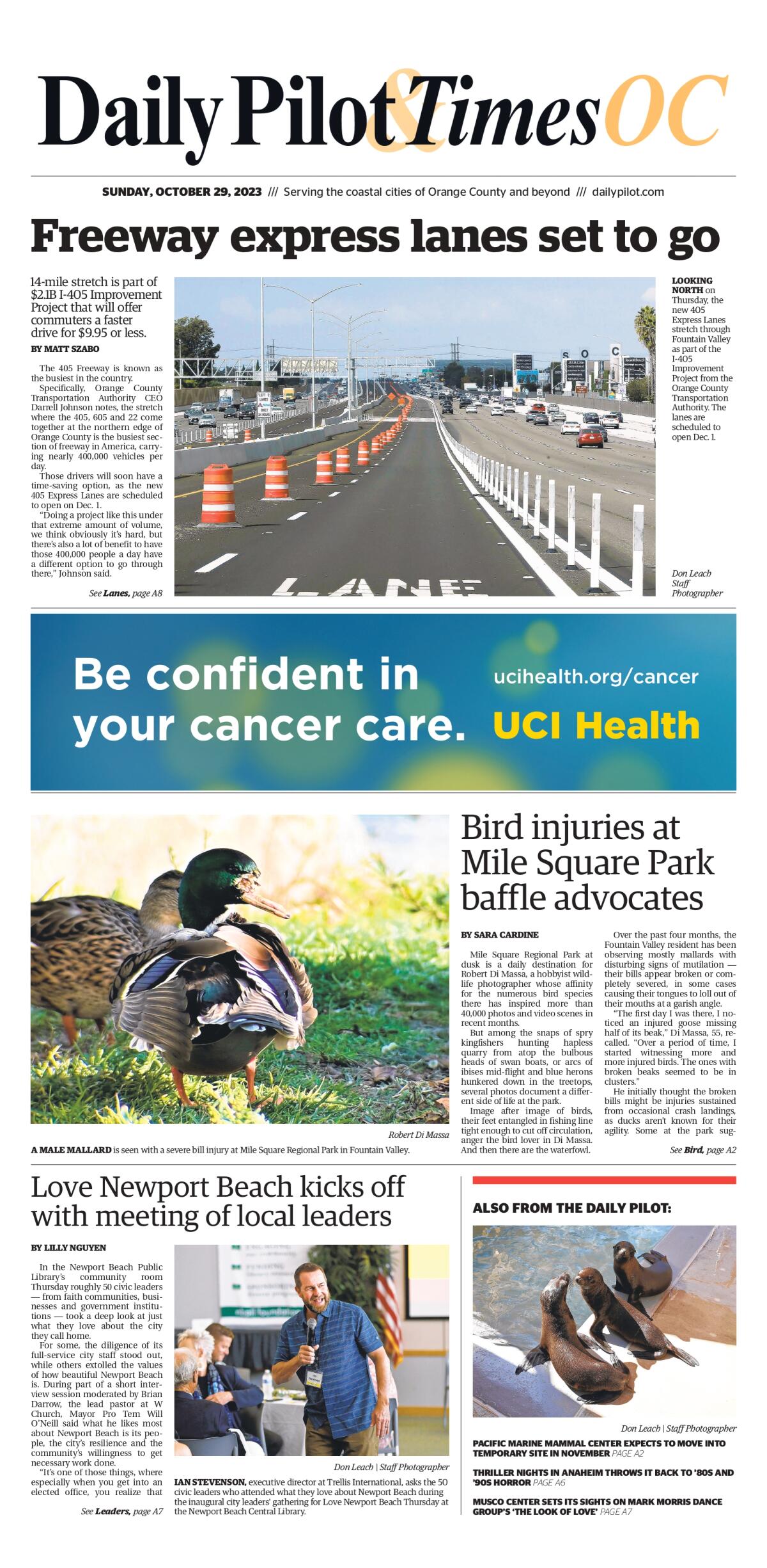 Daily Pilot e-newspaper: Sunday, Oct. 8, 2023 - Los Angeles Times