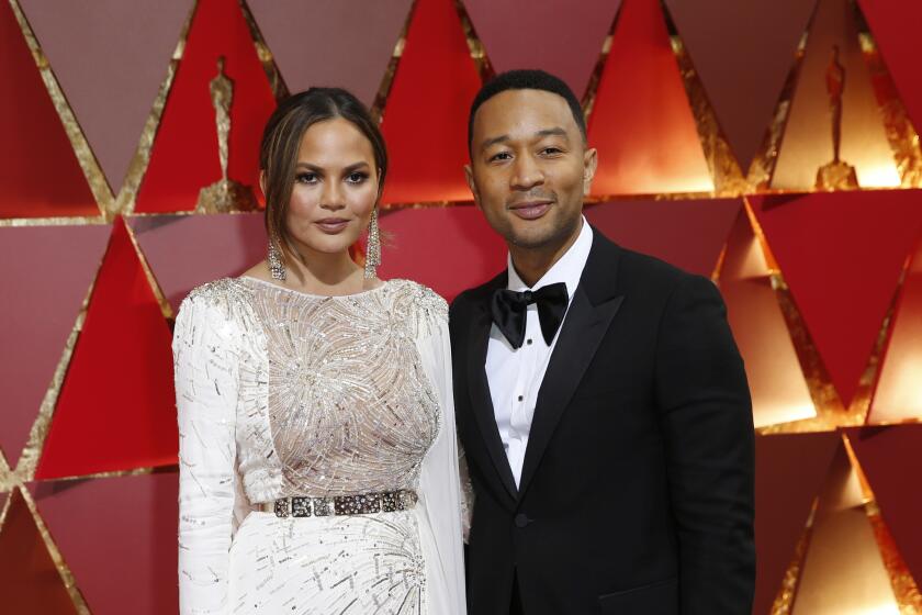 Model Chrissy Teigen and musician John Legend.