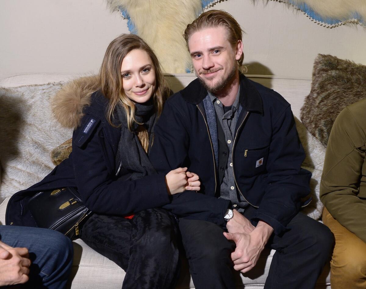 Elizabeth Olsen and now-fiance Boyd Holbrook at a Sundance Film Festival event in Park City, Utah, in January.