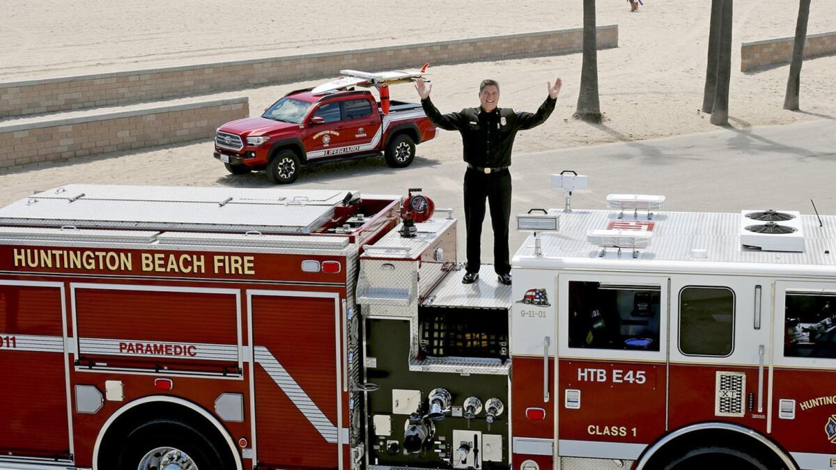 Huntington Beach Fire Chief David Segura says he decided to retire to spend more time with his family, take care of his parents and travel.