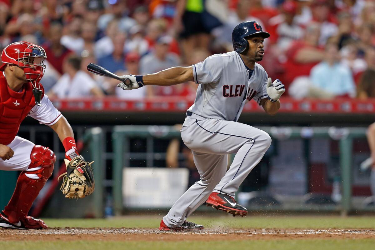 Outfielder Michael Bourn is returning to the Braves after being acquired in a trade with the Indians.