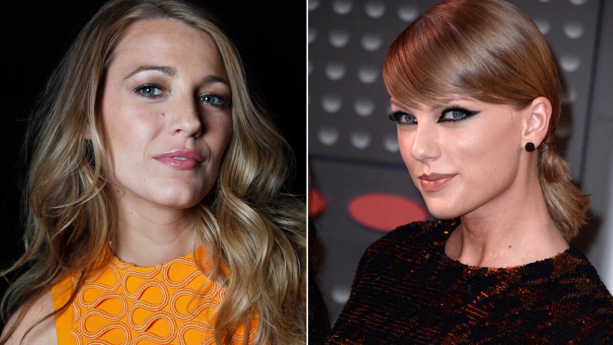 Blake Lively gushes over Taylor Swift after an image she posted is misinterpreted as a jab at the "Shake It Off" singer."