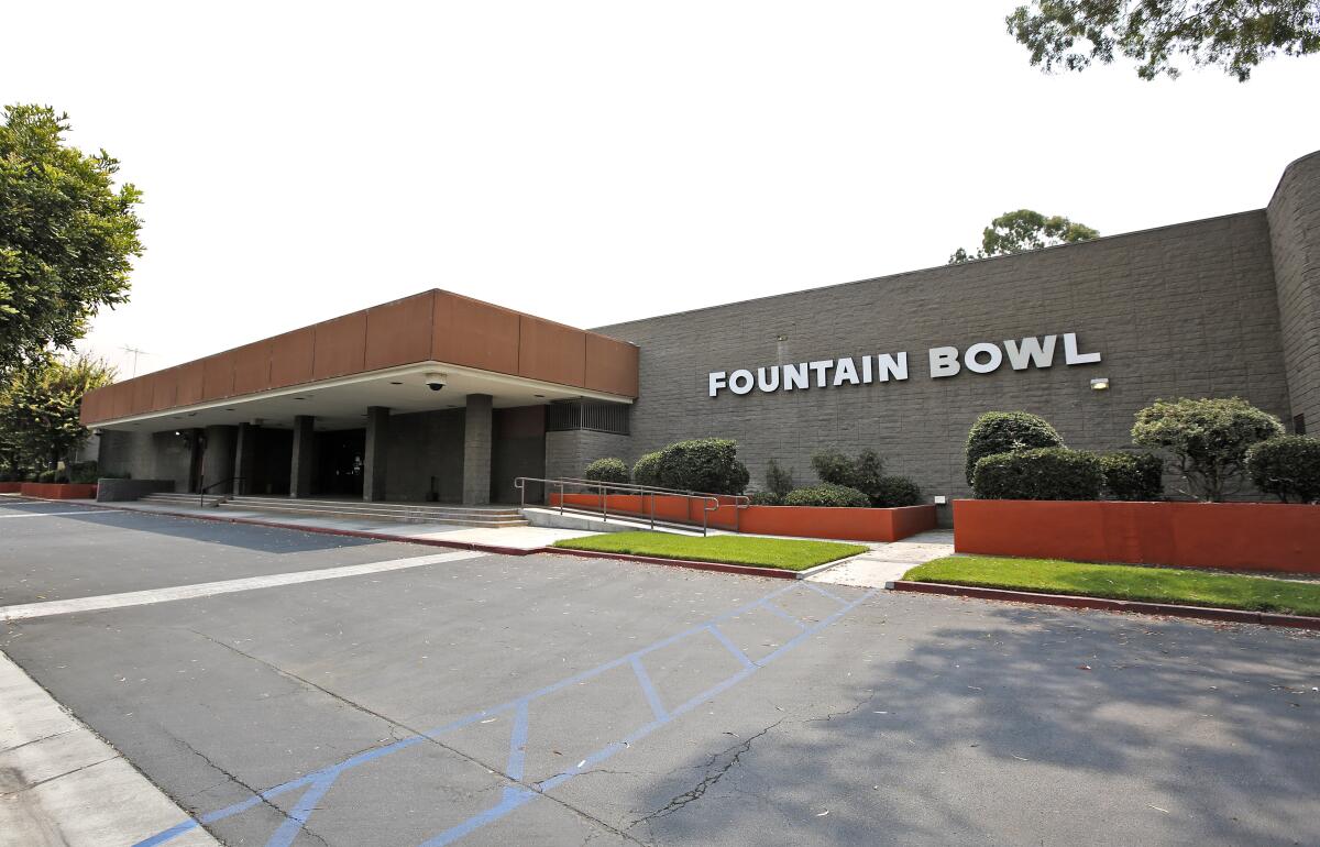 Fountain Bowl, on the 17100 block of Brookhurst St., in Fountain Valley on Sept. 9.