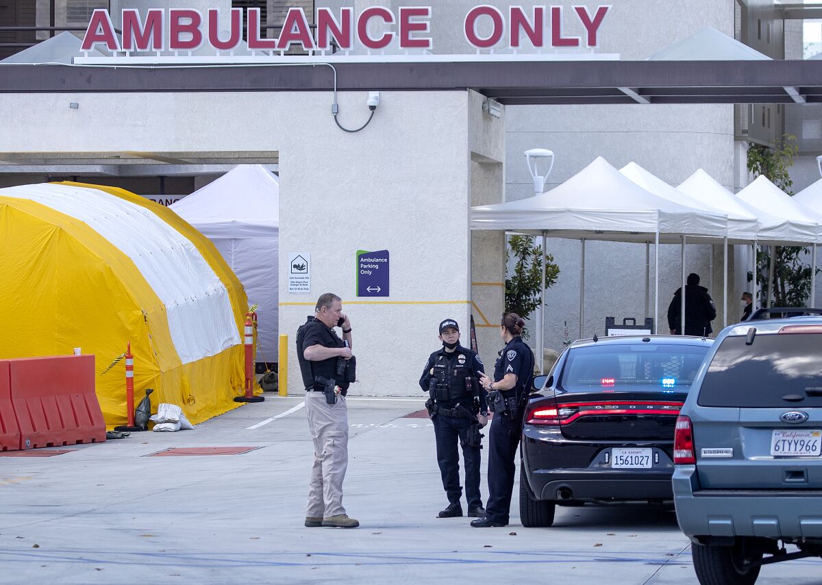 Fountain Valley police responded to MemorialCare Orange Coast Medical Center after reports of a possible shooter.