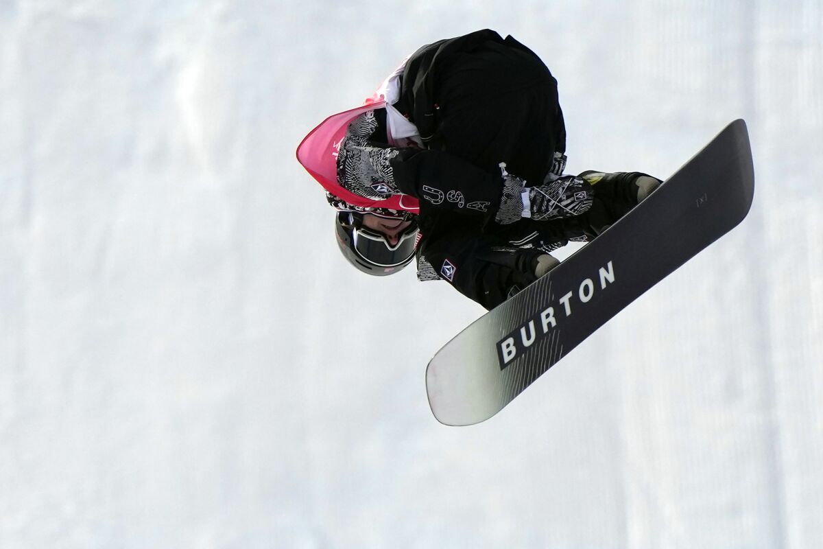 United States' Redmond Gerard competes during men's slopestyle finals.