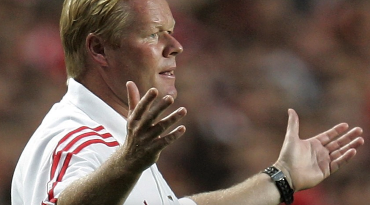 ARCHIVO - Benfica Ronald Koeman durante un partido amistoso en Lisboa, Portugal.