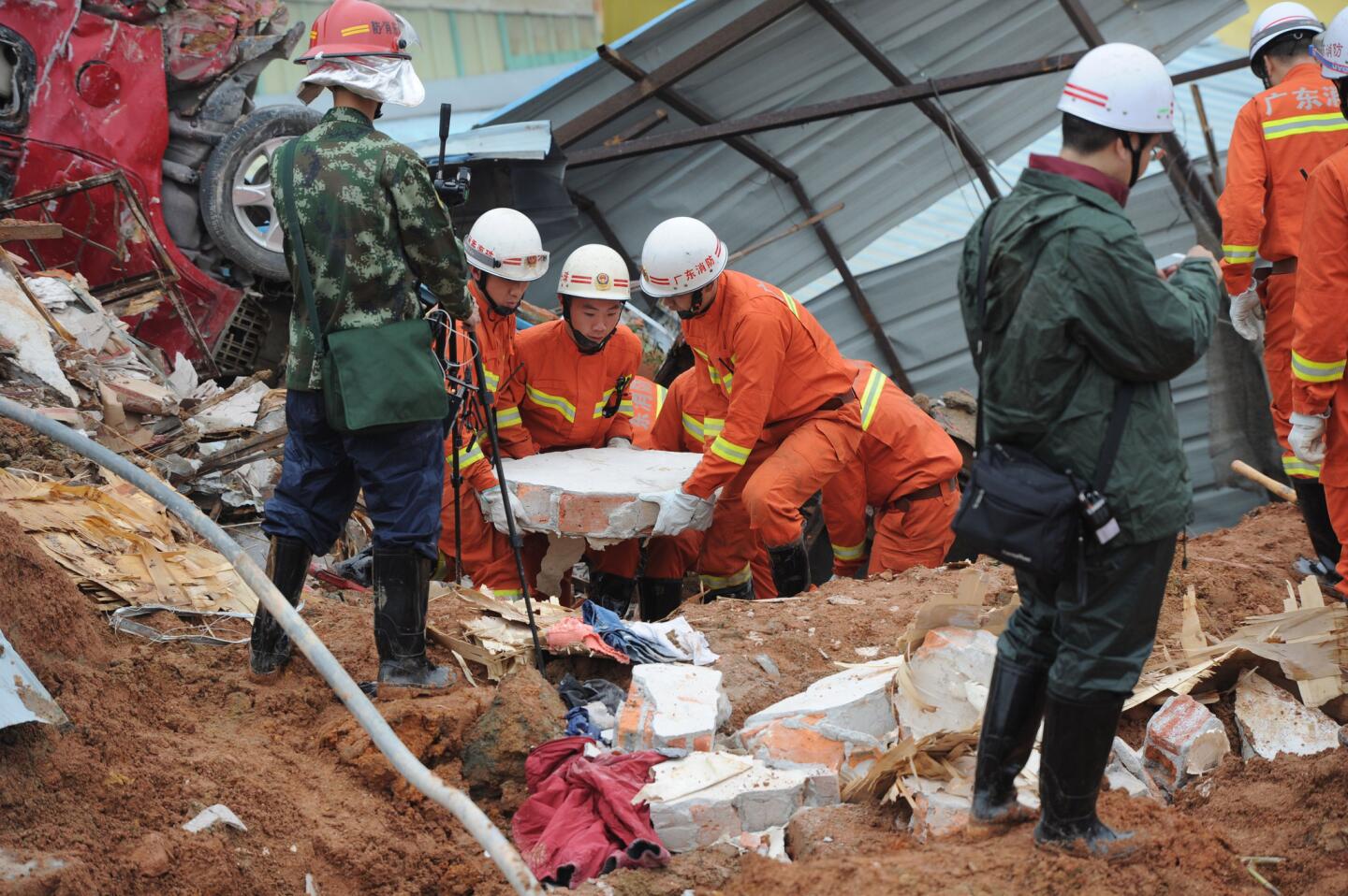 China landslide