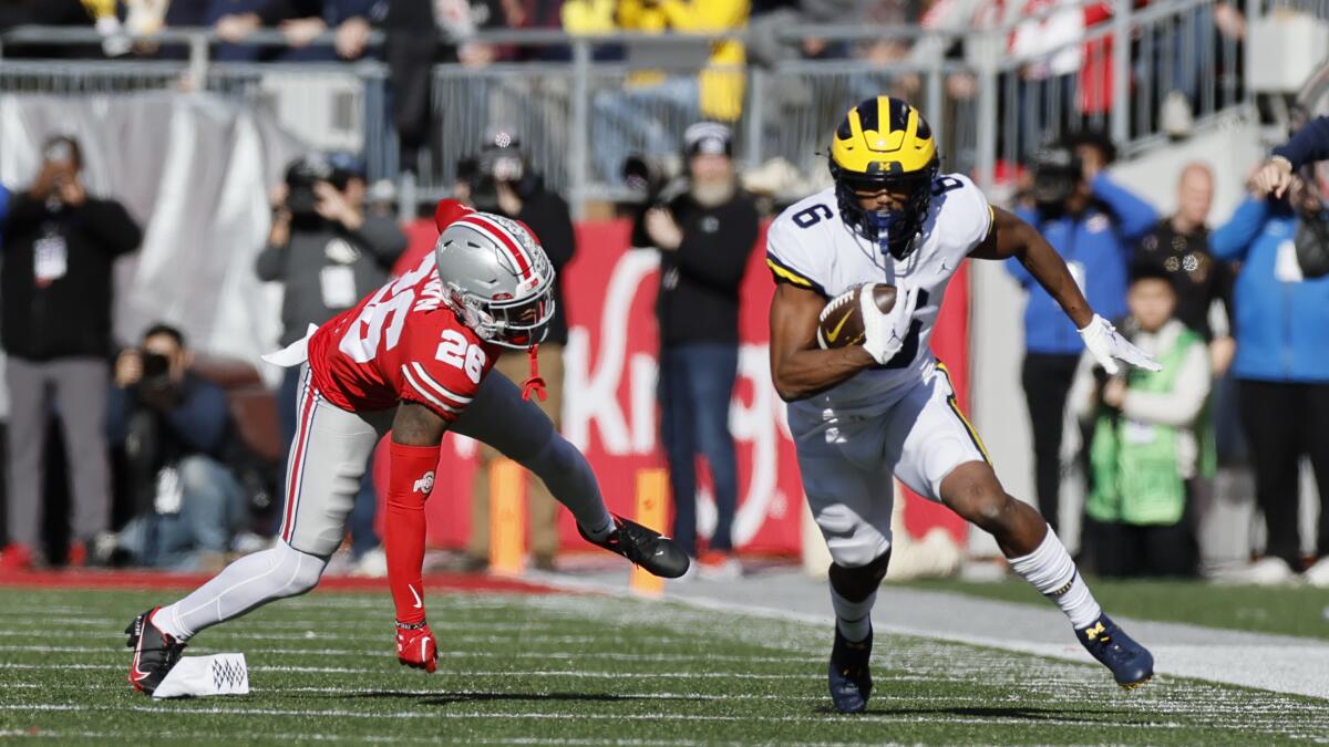 Michigan football stuns Ohio State for 1st win in Columbus since 2000