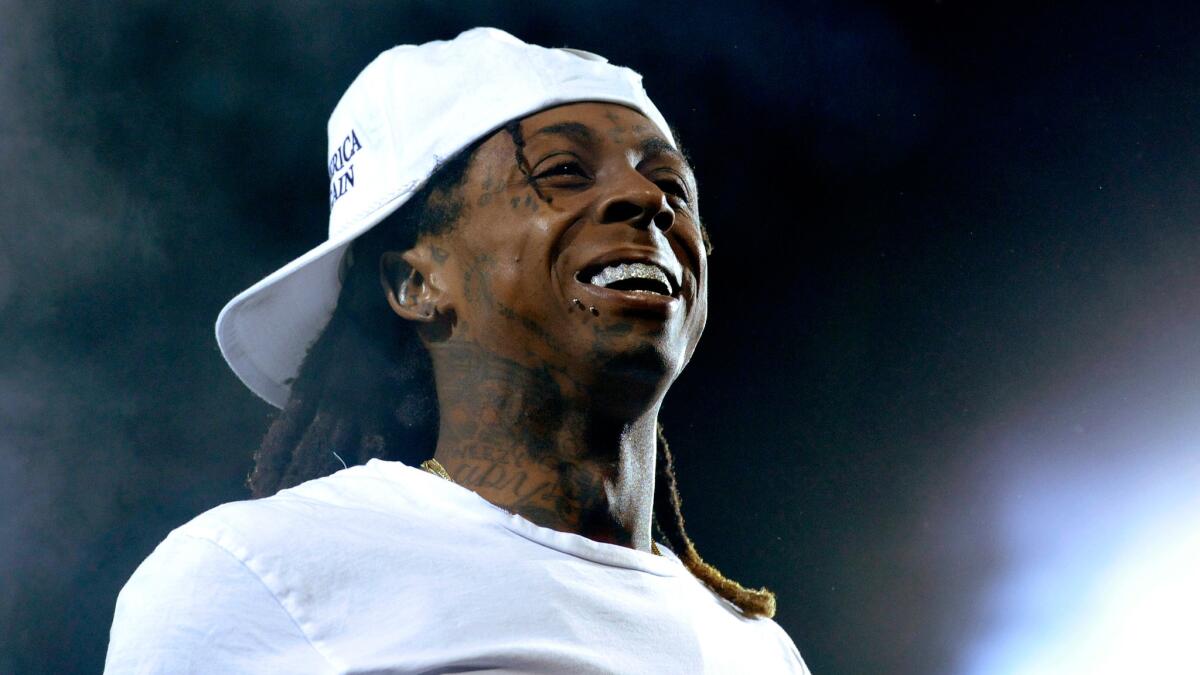 Lil Wayne performs in April at the Coachella Valley Music and Arts Festival.