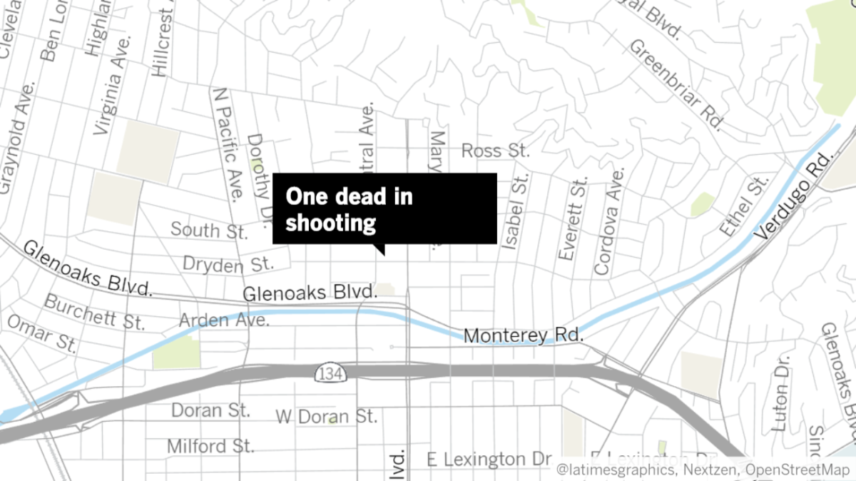 One man is dead and another hospitalized after a shooting in the 1100 block of North Central Avenue on Sunday evening, according to Glendale police.
