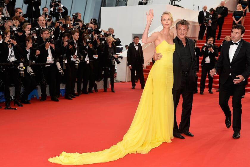 Charlize Theron and Sean Penn hit the red carpet together in Cannes, France, on Thursday for the gala festival premiere of "Mad Max: Fury Road."