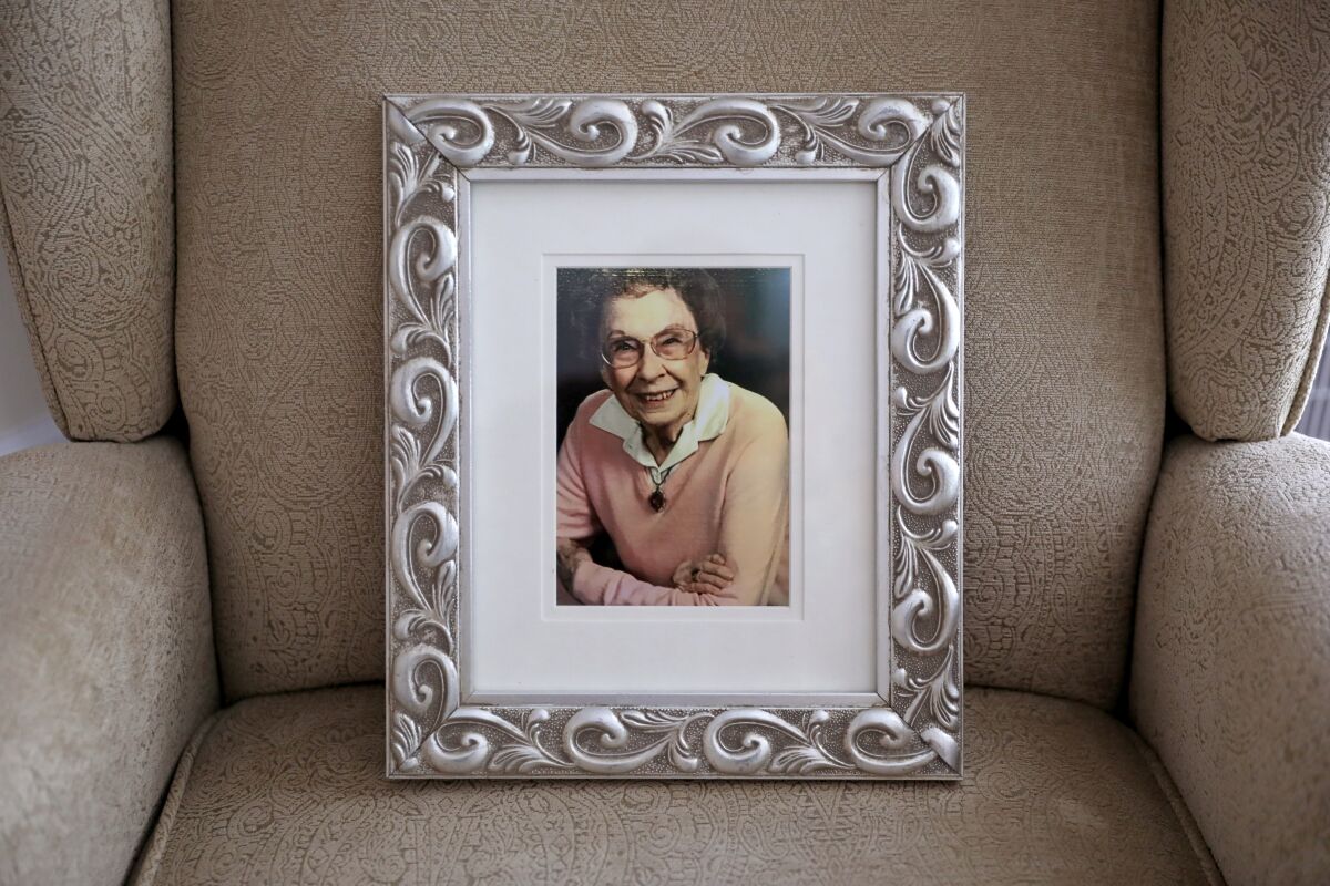 Marjorie Waggoner, 98, in a photo taken around 2012