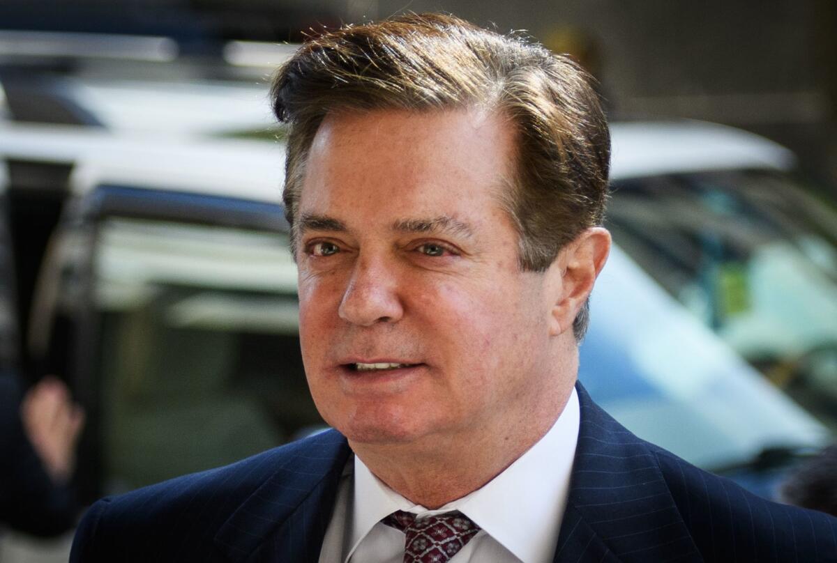 Paul Manafort, Trump's former campaign chief.