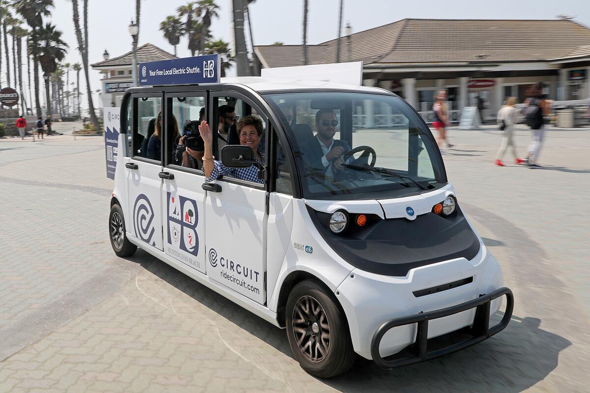 Circuit, the transportation service that runs throughout downtown Huntington Beach, will be continued until at least Jan. 1.