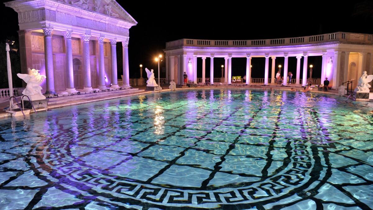 The 104-foot-long Neptune Pool at Hearst Castle in San Simeon.