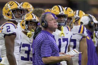 LSU head coach Brian Kelly looks up on the field during the first half of an NCAA football game against Florida State on Saturday, Sept. 4, 2022, in New Orleans. (AP Photo/Matthew Hinton)