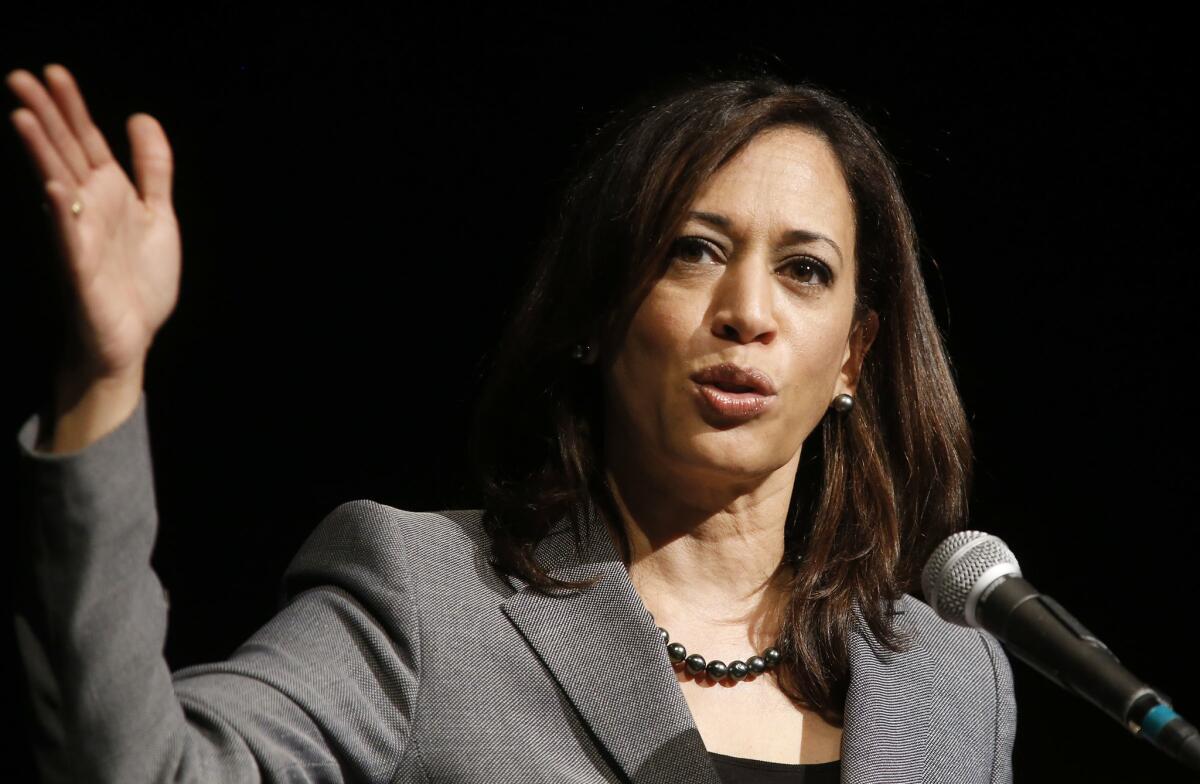 California Atty. Gen. Kamala Harris.