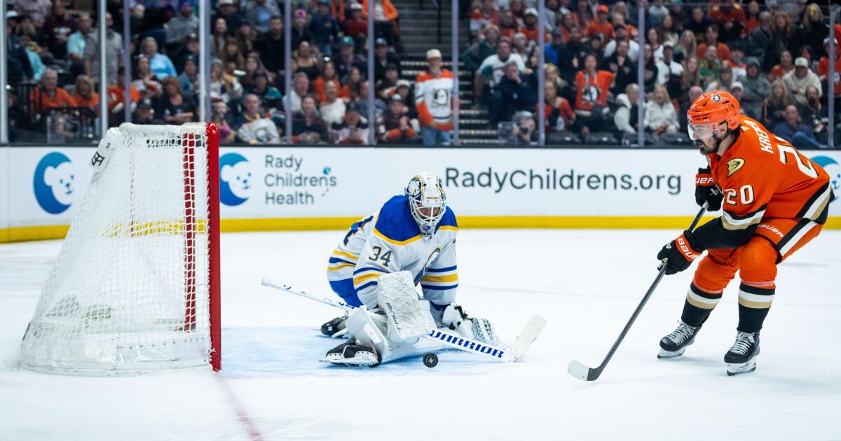 Troy Terry's overtime goal lifts Ducks past Sabres
