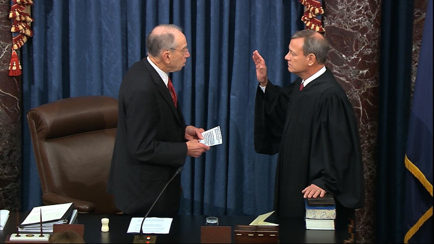 Chief justice sworn in at Senate