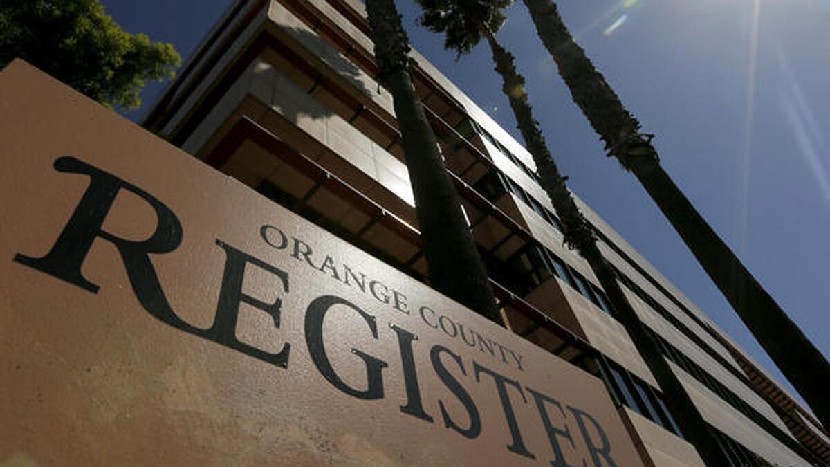 More than 70 Orange County Register employees were being targeted for layoffs after the newspaper was purchased by Digital First.