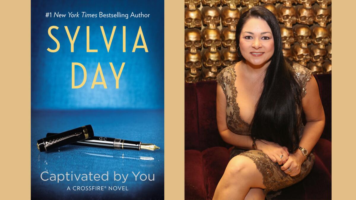 Erotica author Sylvia Day at her New York book launch for "Captivated by You," which debuts as a No. 1 e-book bestseller.