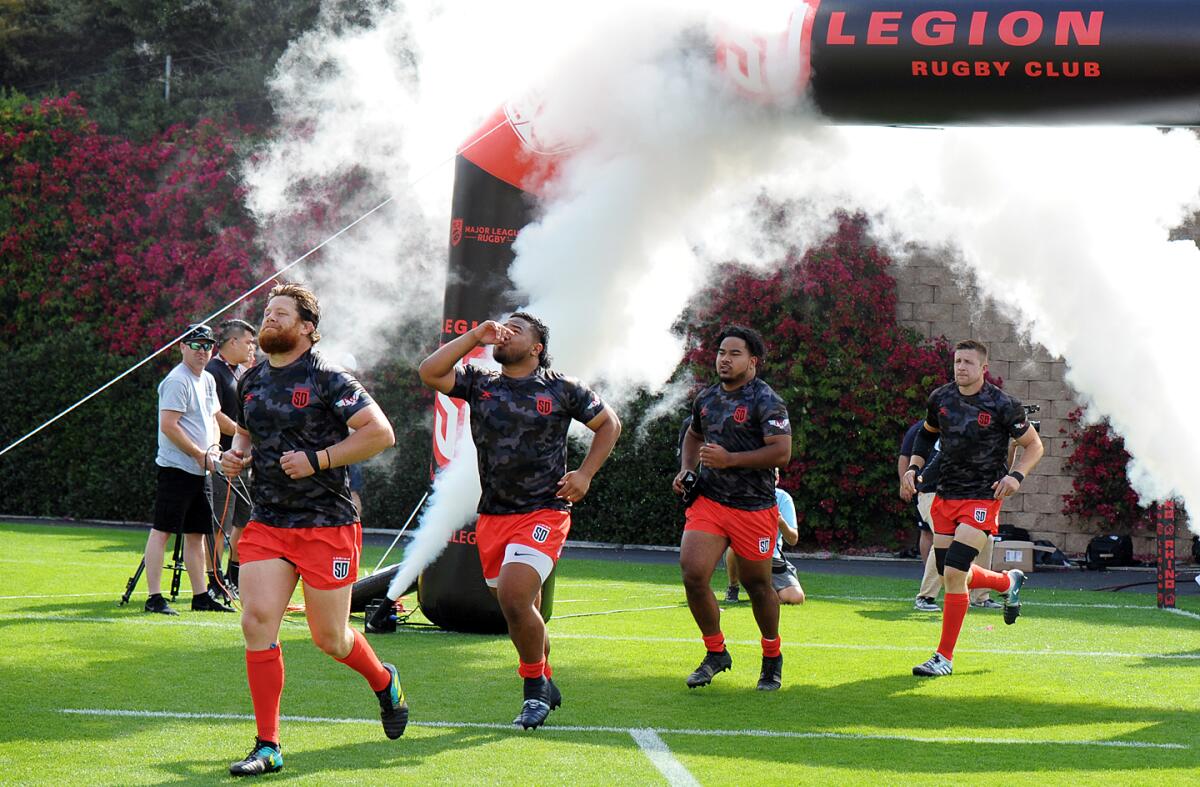 More than 4,000 rugby fans cheered on as the San Diego Legionsecured a spot in the playoffs at USD's Torero Stadium.