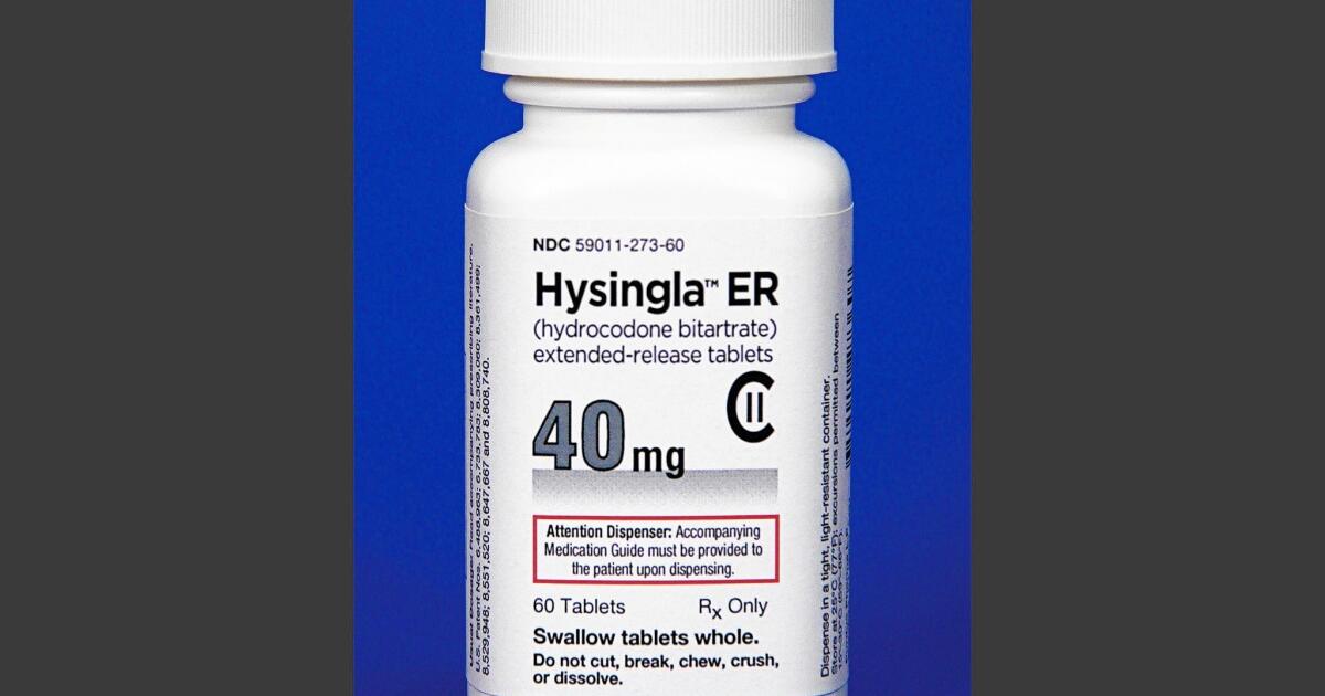 FDA approves new opioid painkiller said to last 24 hours