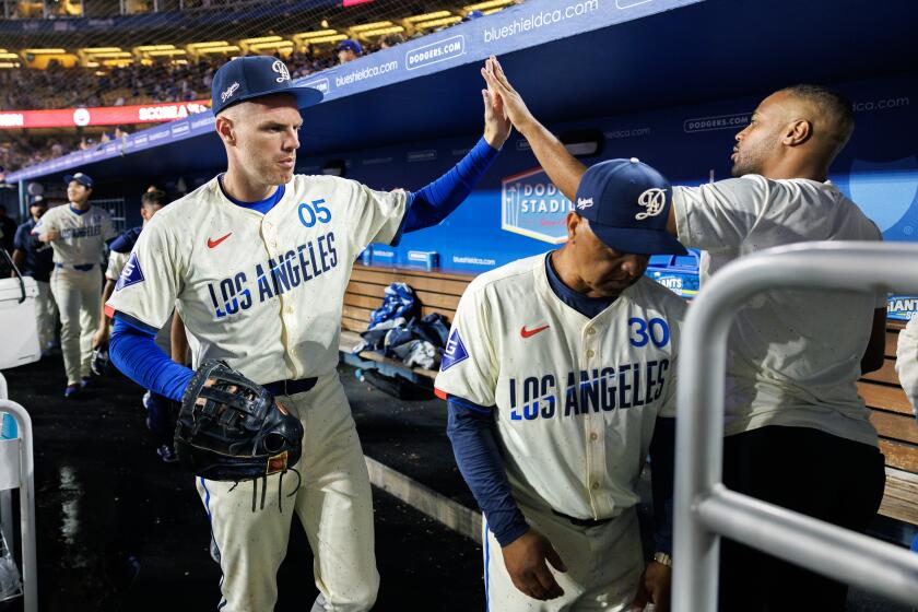 LOS ANGELES, CA - AUGUST 10, 2024: Los Angeles Dodgers first base Freddie Freeman.