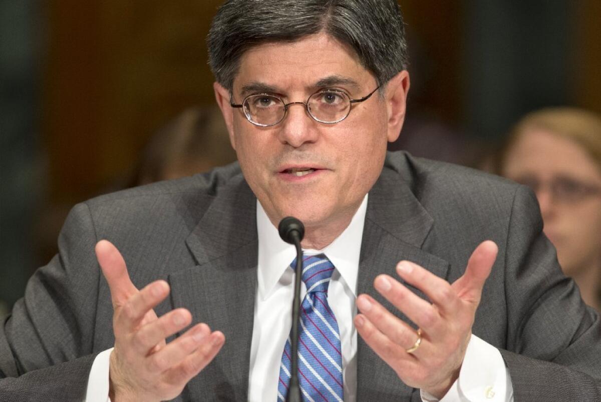 Jacob Lew, 57, was approved by the Senate in a 71-26 vote. He succeeds Timothy F. Geithner, who stepped down in January after four years in the job.