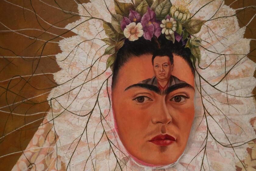 A painting entitled 'Self-portrait as a Tehuana', Frida, Kahlo, 1943, Mexico City is displayed during an exhibition entitled 'Frida Kahlo: Making Her Self Up' at the Victoria and Albert (V&A) Museum in west London on June 13, 2018. / AFP PHOTO / Daniel LEAL-OLIVAS / RESTRICTED TO EDITORIAL USE - MANDATORY MENTION OF THE ARTIST UPON PUBLICATION - TO ILLUSTRATE THE EVENT AS SPECIFIED IN THE CAPTIONDANIEL LEAL-OLIVAS/AFP/Getty Images ** OUTS - ELSENT, FPG, CM - OUTS * NM, PH, VA if sourced by CT, LA or MoD **