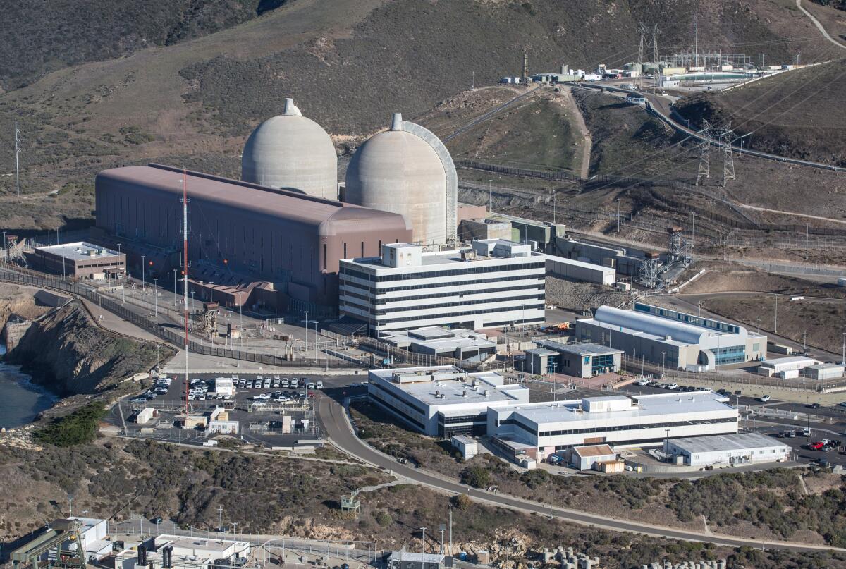 Aerial view of the Diablo Canyon nuclear power plant, in San Luis Obispo. 