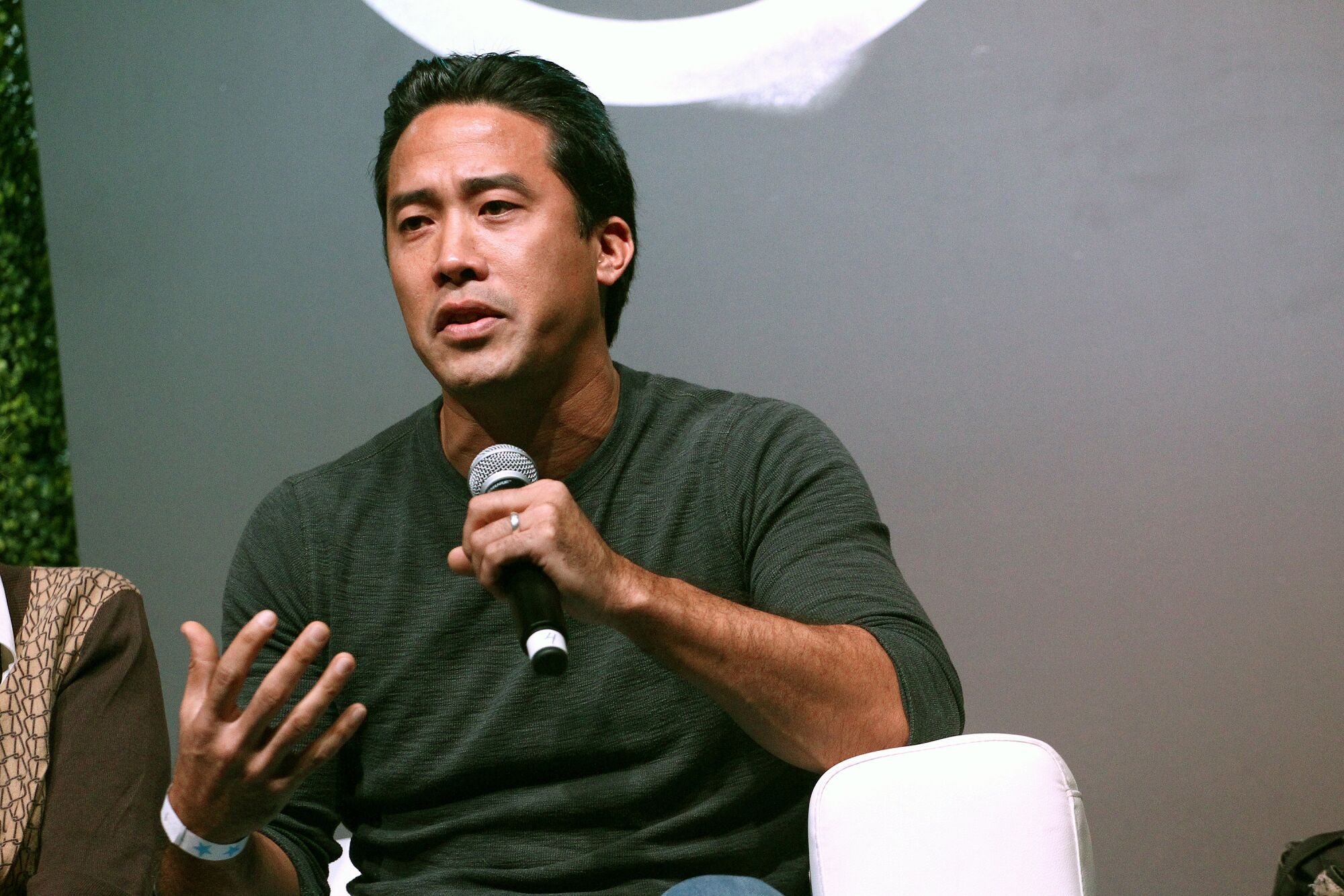 Marc Ching speaks at the 2017 Circle V Festival in Los Angeles