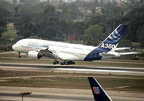 Airbus A380 at LAX