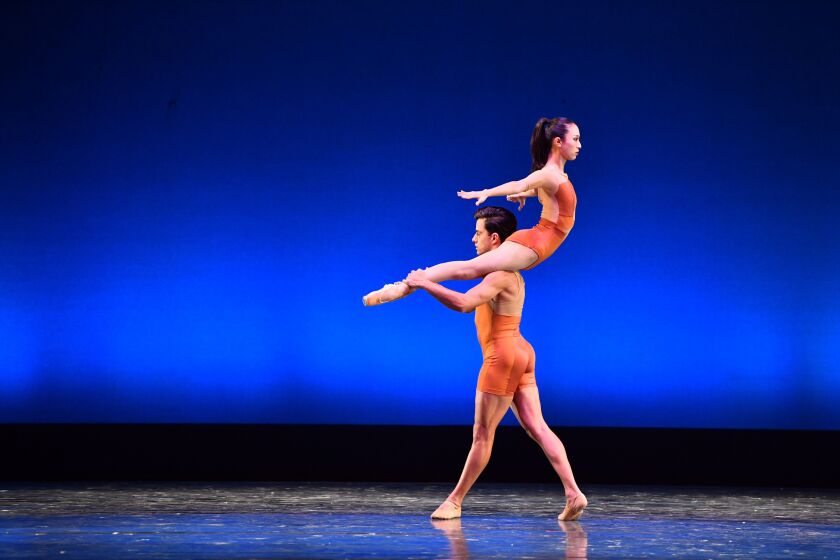 City Ballet dancers Lucas Ataide, left, and Sumire Ito.