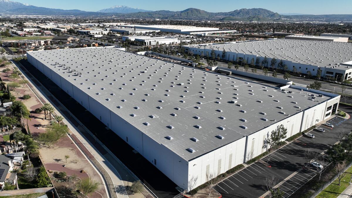 A warehouse in Southern California's Inland Empire.