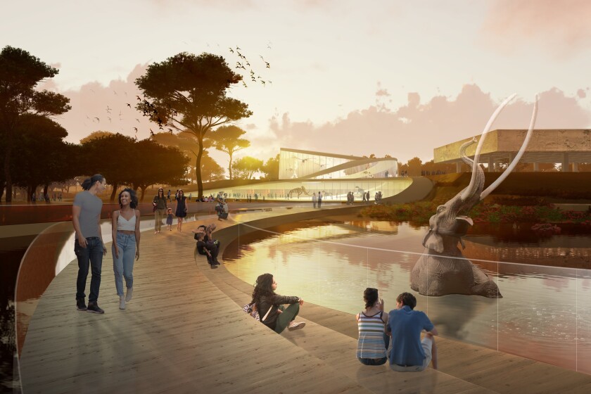 La Brea Tar Pits rendering by Weiss Manfredi