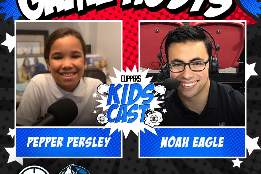 Pepper Persley and Noah Eagle are co-hosting the Clippers Kids Cast.