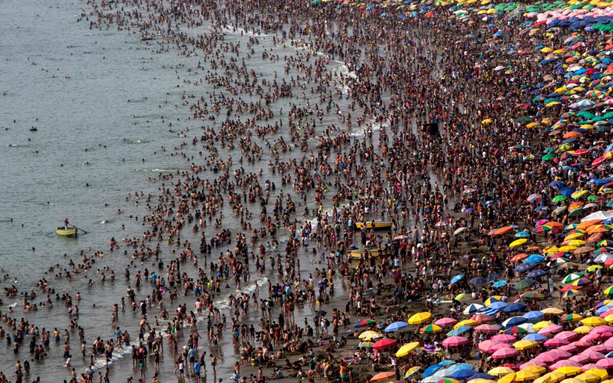 The Agua Dulce public beach in Lima, Peru, on Feb. 16, 2020.
